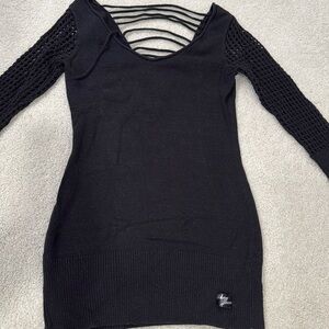 Shimmery black DKNY sweater